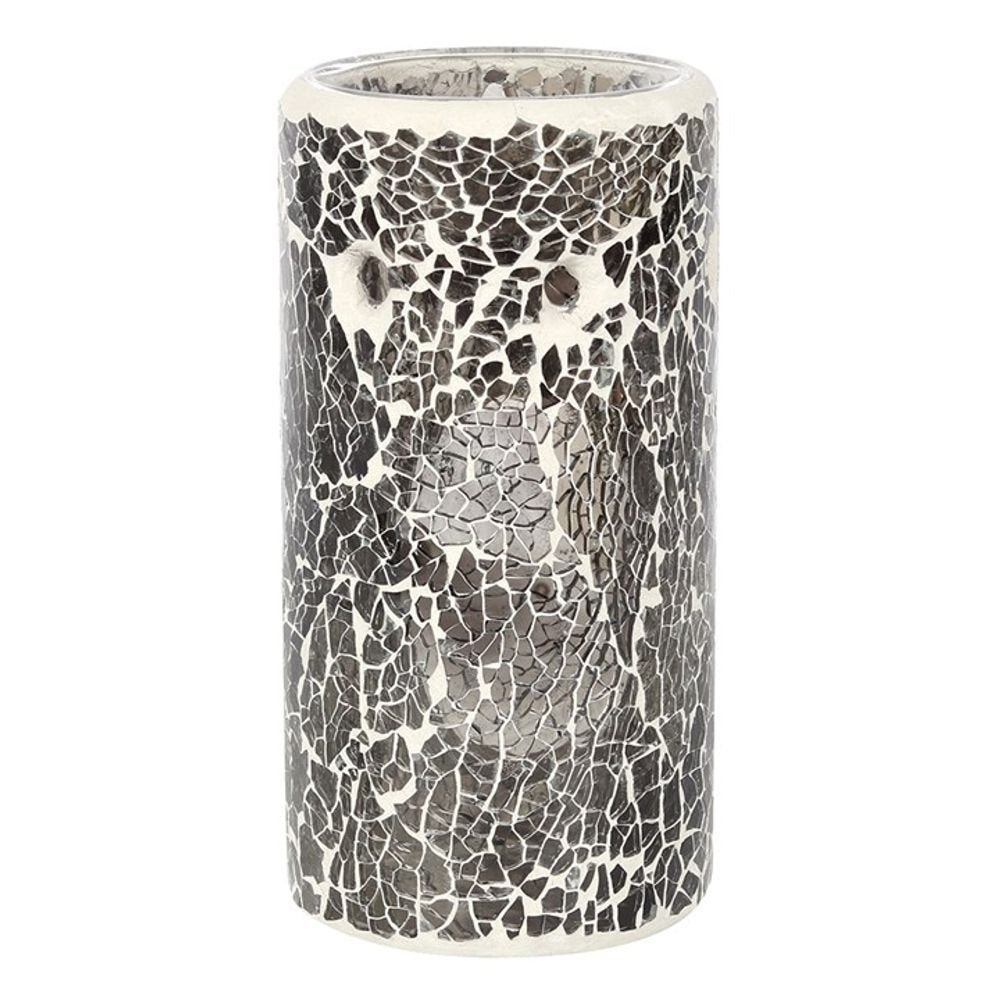 Pillar Gunmetal Grey Crackle Oil Burner - Simply Melted