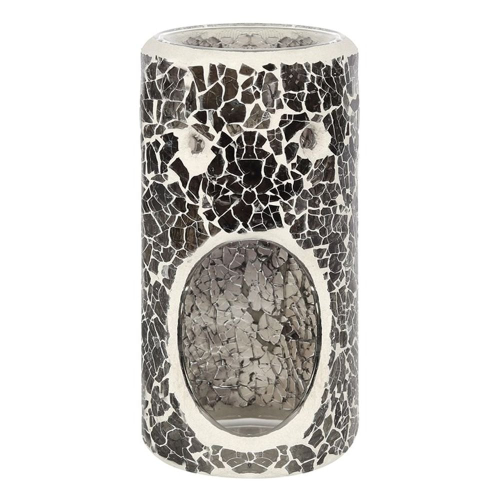 Pillar Gunmetal Grey Crackle Oil Burner - Simply Melted