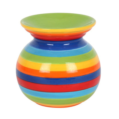 Rainbow Stripe Oil Burner - Simply Melted