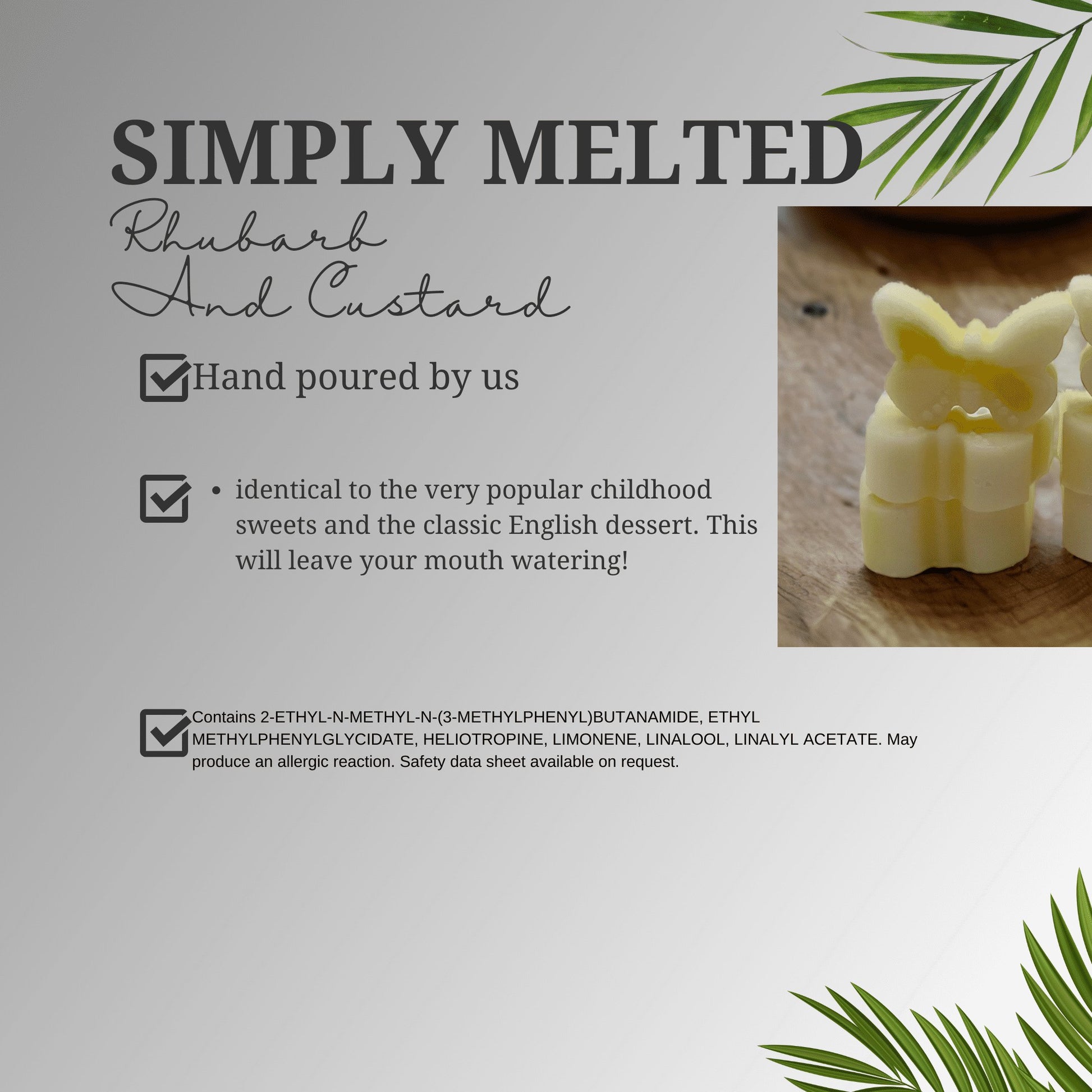 Rhubarb and Custard Wax Melts - Simply Melted