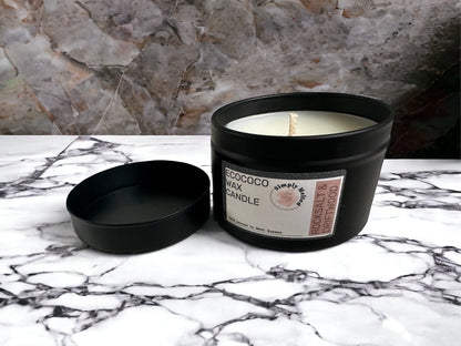 Rocksalt & Driftwood Tin Candle - Simply Melted