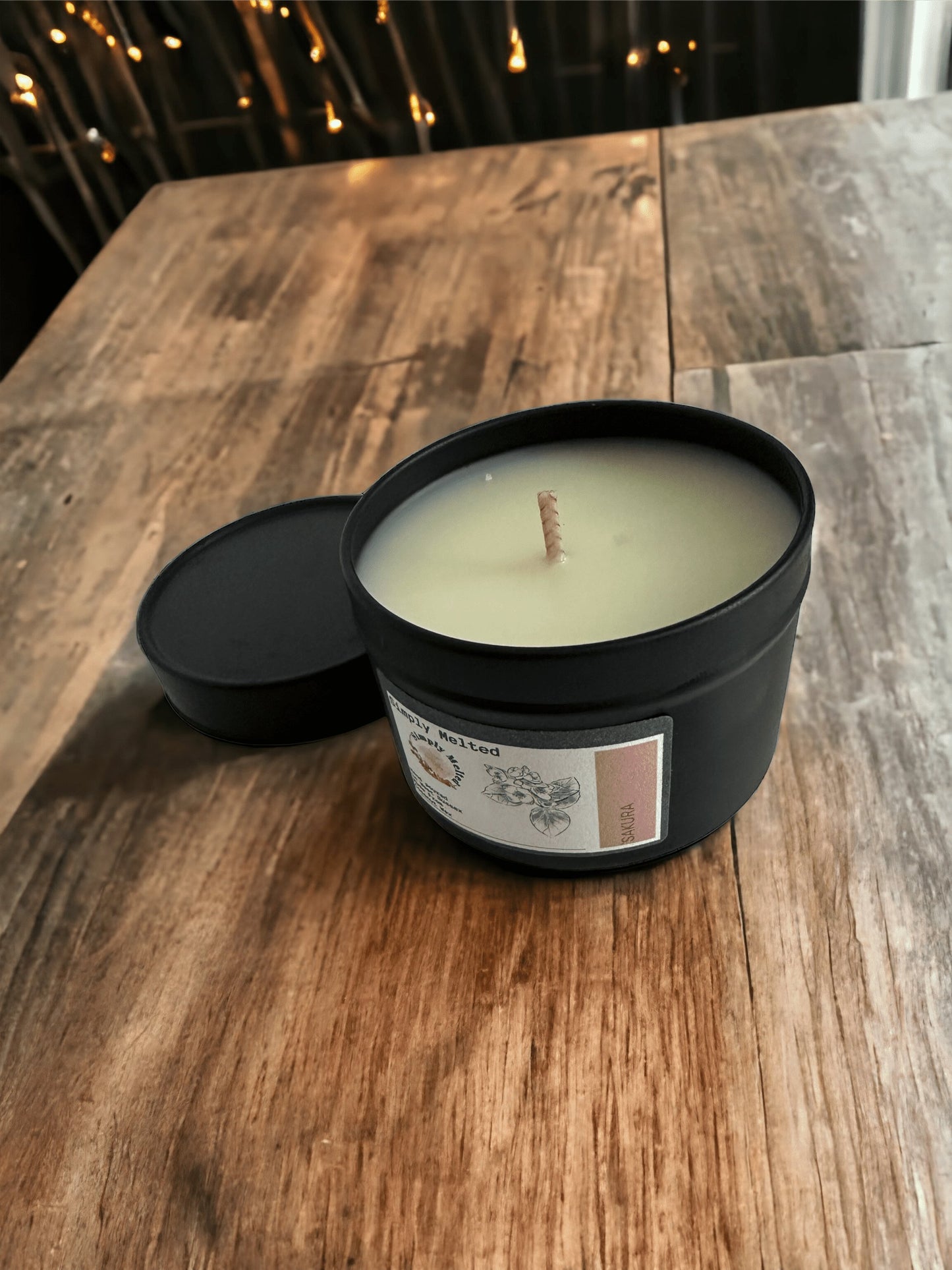 Sakura Candle in a Tin - Simply Melted