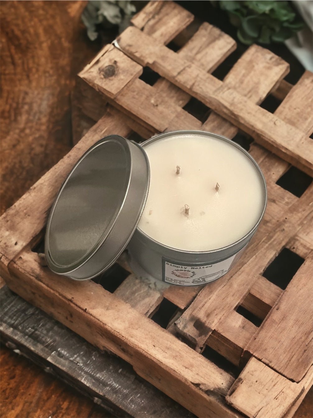 Spiced Cappuccino Three Wick Candle in a Tin - Simply Melted