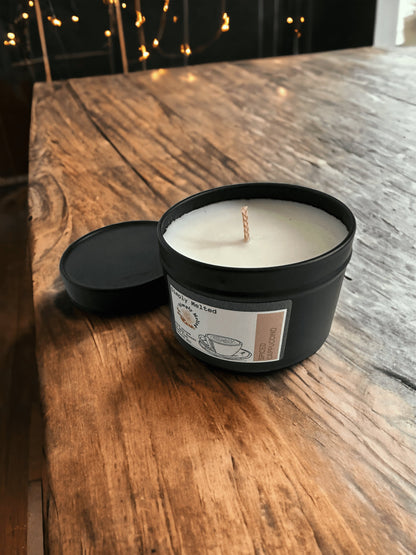 Spiced Cappuccino Tin Candle - Simply Melted