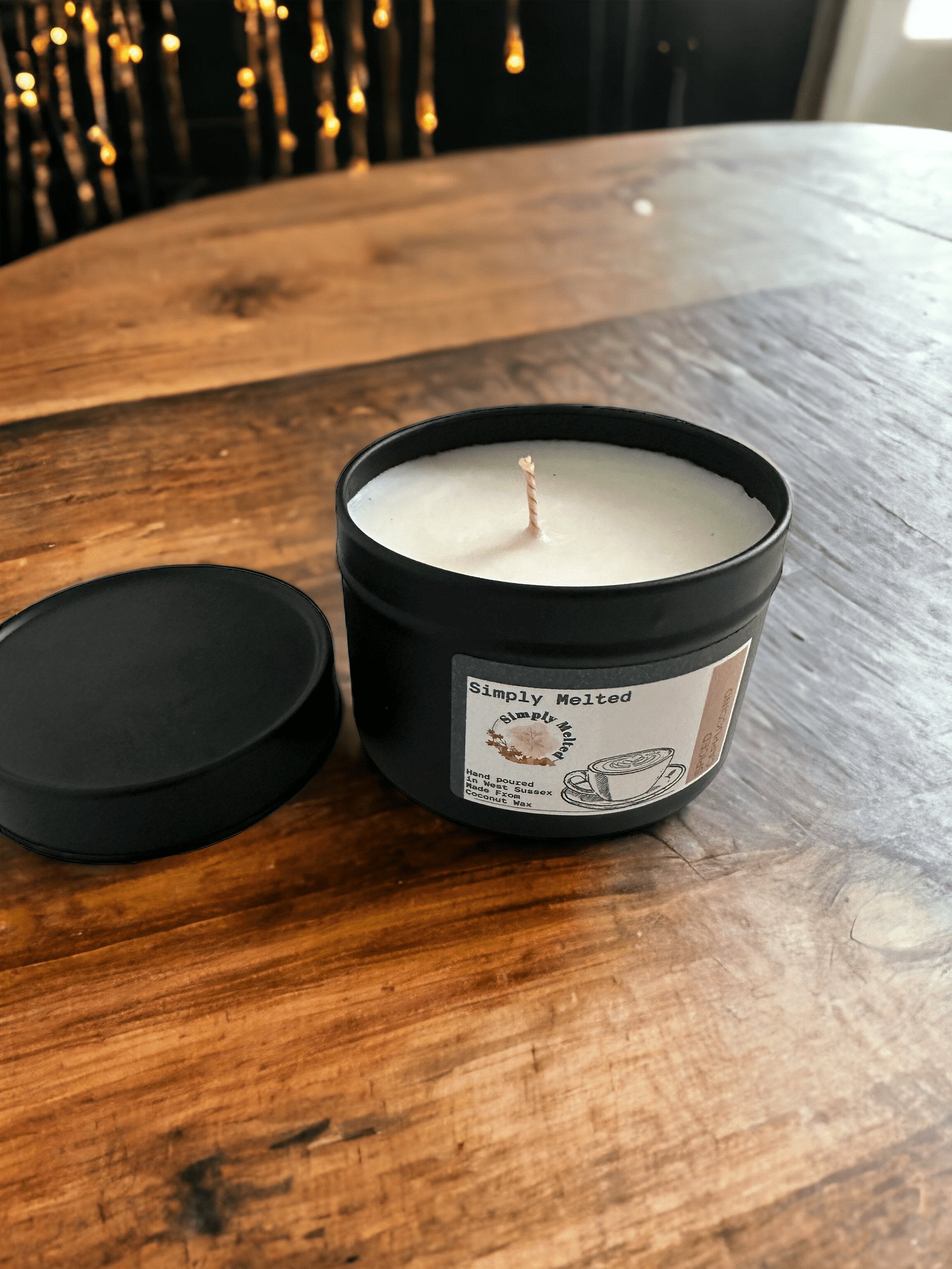 Spiced Cappuccino Tin Candle - Simply Melted