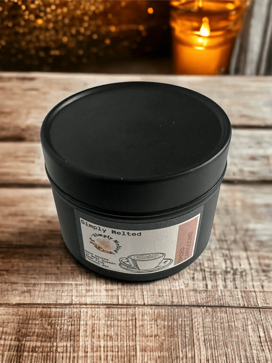 Spiced Cappuccino Tin Candle - Simply Melted