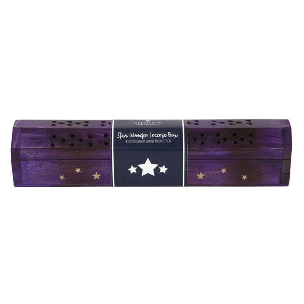 Star Wooden Bergamot Incense Box Set - Simply Melted