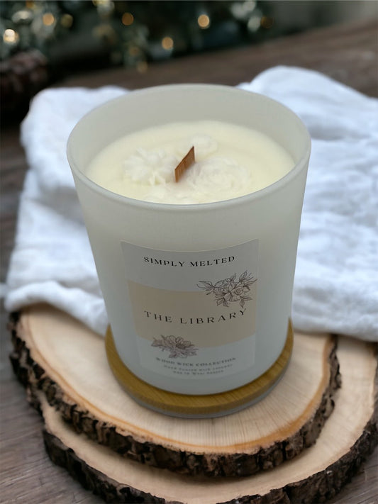 The Library Wood Wick Candle - Simply Melted