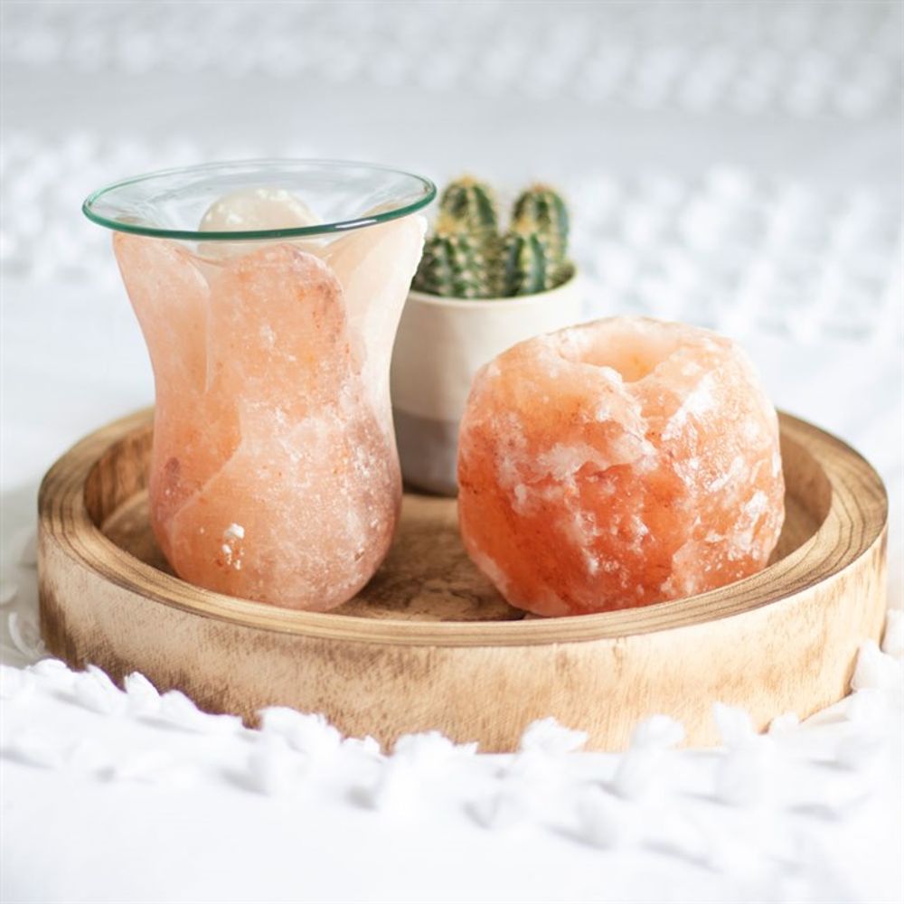 Tulip Shaped Himalayan Salt Oil Burner - Simply Melted