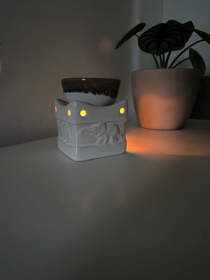 Two Tone Elephant Wax Burner - Simply Melted