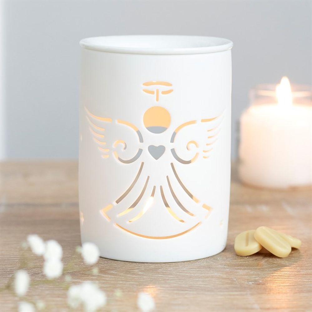 White Angel Cut Out Oil Burner - Simply Melted