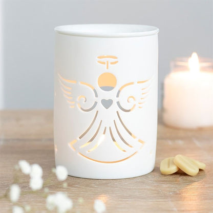 White Angel Cut Out Oil Burner - Simply Melted