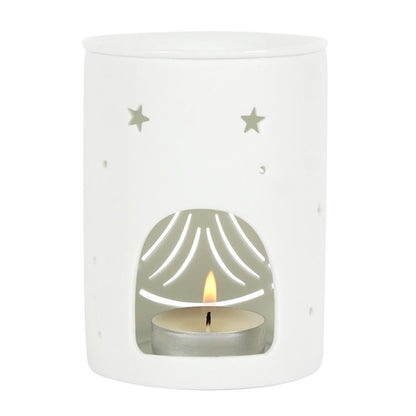 White Angel Cut Out Oil Burner - Simply Melted