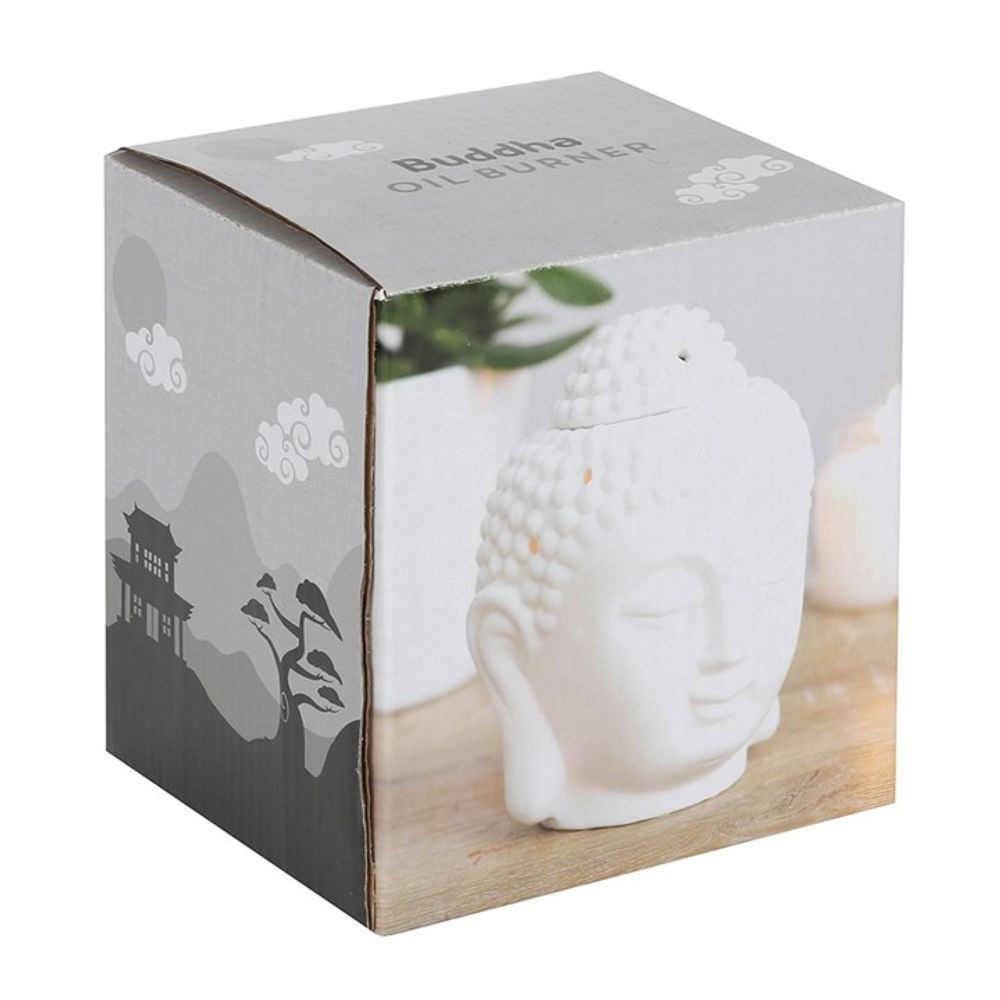 White Buddha Head Oil Burner - Simply Melted