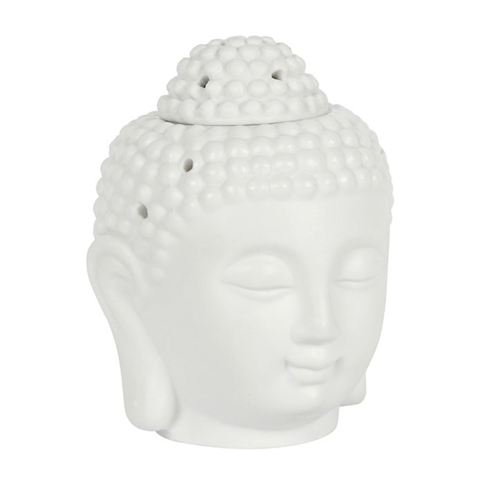 White Buddha Head Oil Burner - Simply Melted