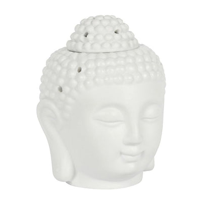 White Buddha Head Oil Burner - Simply Melted