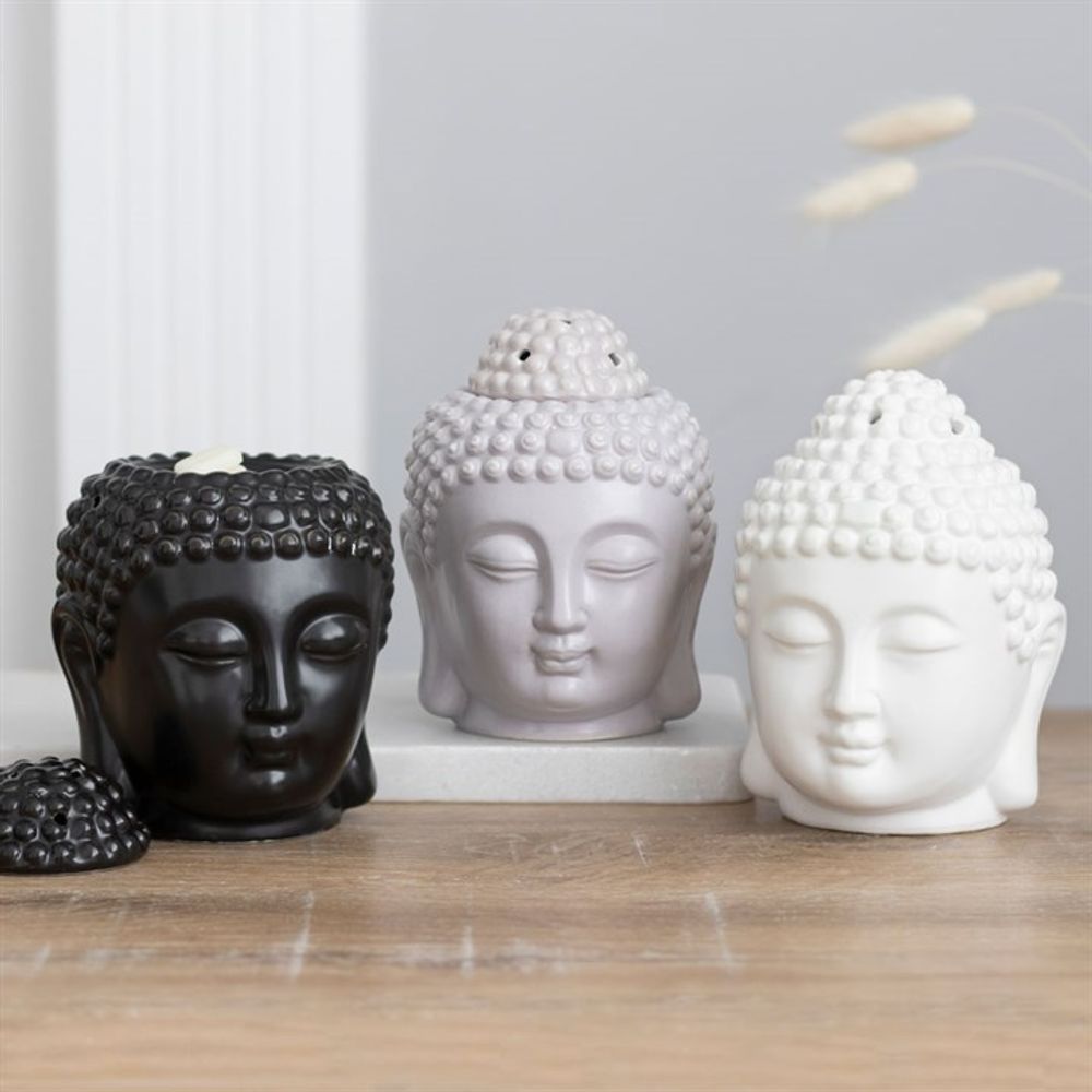 White Buddha Head Oil Burner - Simply Melted