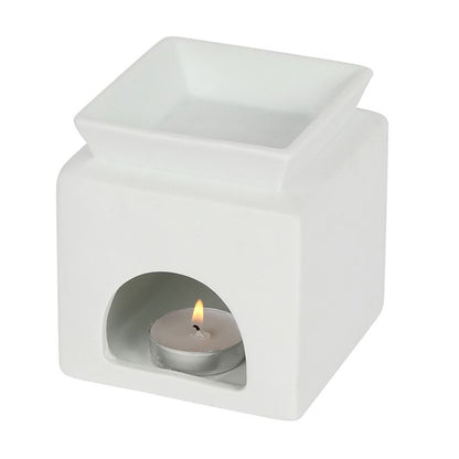 White Family Cut Out Oil Burner - Simply Melted