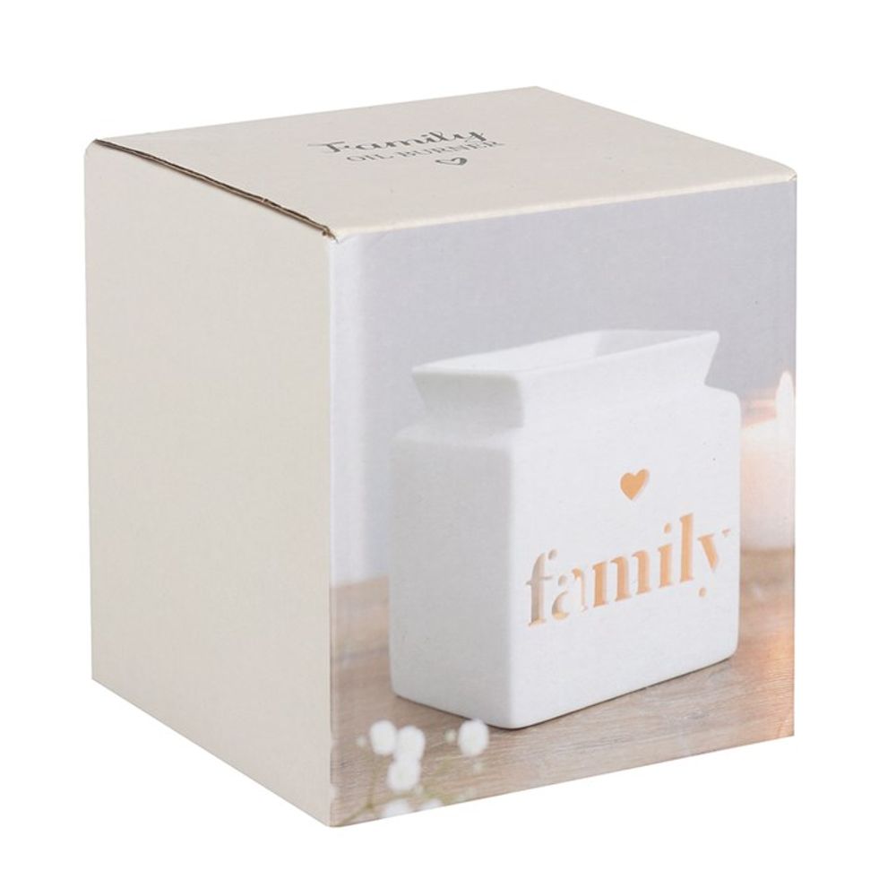 White Family Cut Out Oil Burner - Simply Melted